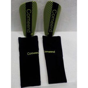 NIP Comeend 21# Soccer Shin Guards w/ Sleeves Set Kids/Youth Size Small Fútbol